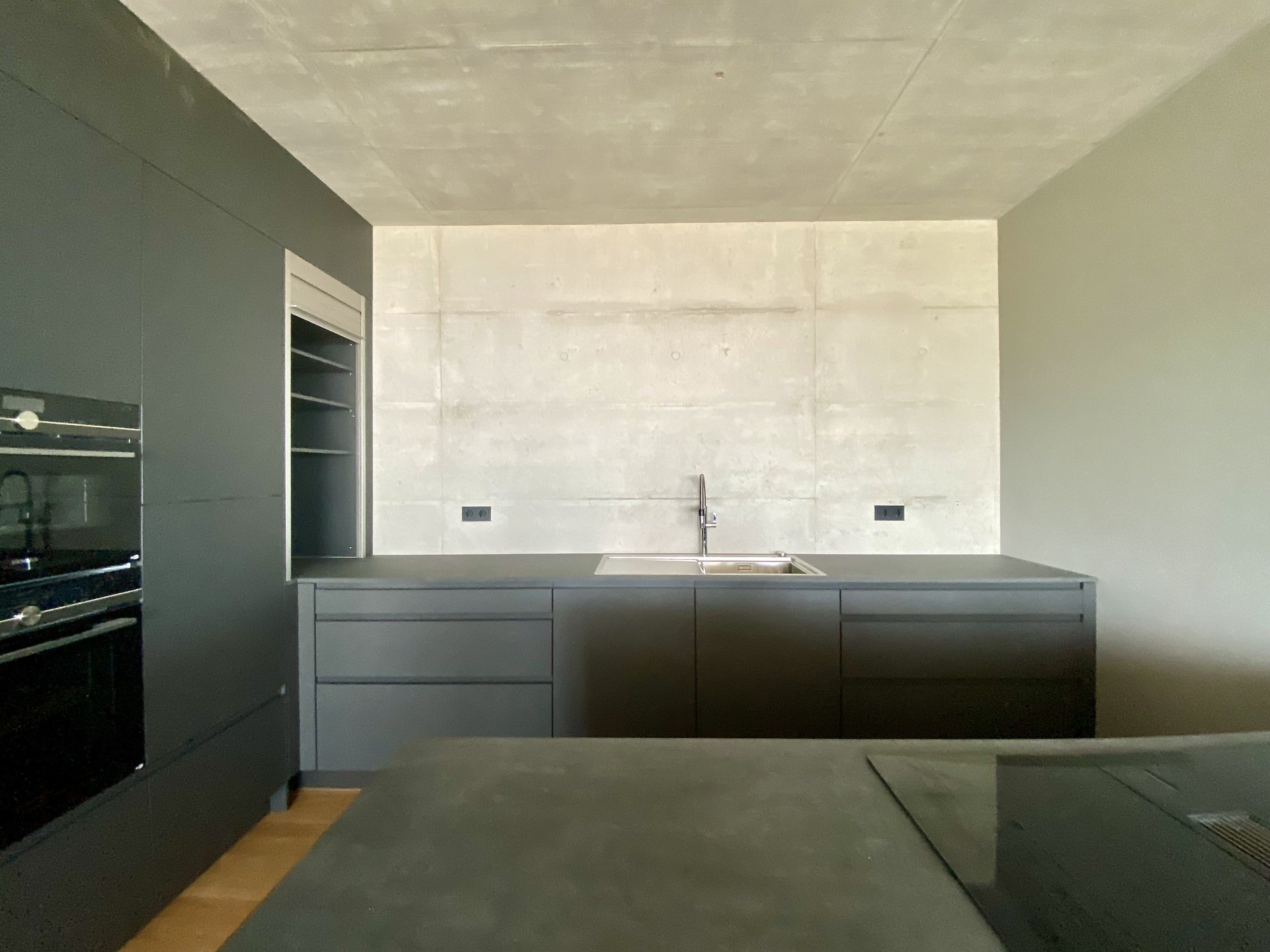 Küche Beton Anthrazit